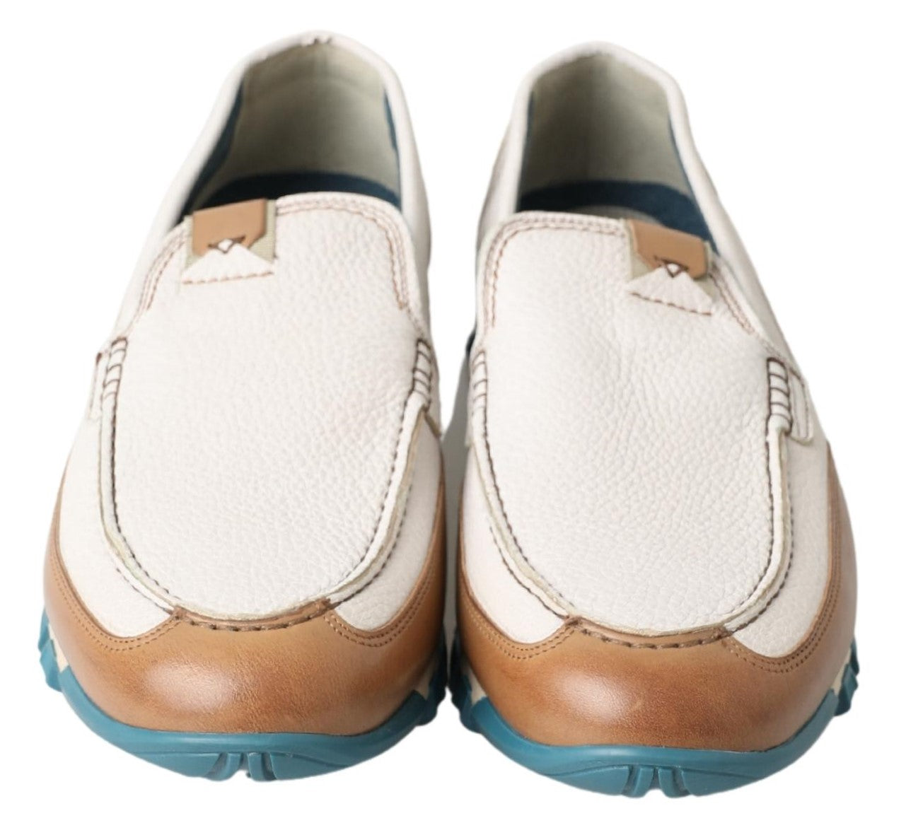 Chaussures mocassins Dolce & Gabbana en cuir blanc