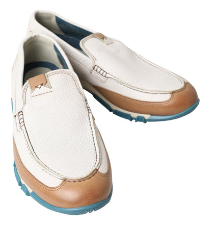 Chaussures mocassins Dolce & Gabbana en cuir blanc