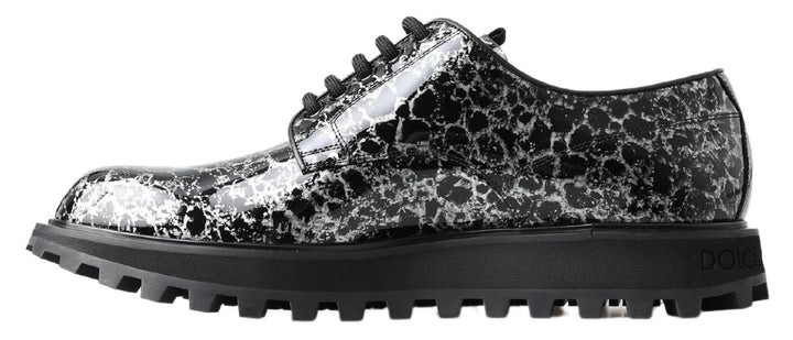 Zapatos Derby Dolce & Gabbana de charol en blanco y negro