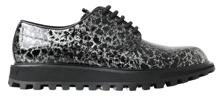 Zapatos Derby Dolce & Gabbana de charol en blanco y negro