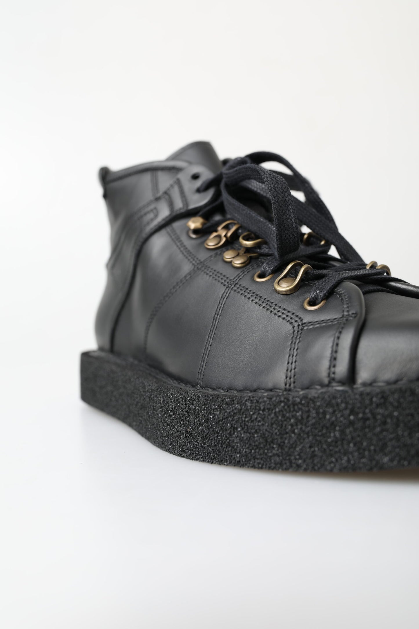 Bottes extensibles Dolce & Gabbana en cuir noir à enfiler