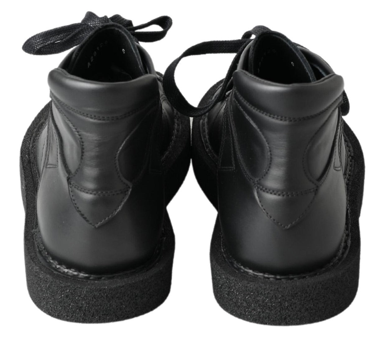 Bottes extensibles Dolce & Gabbana en cuir noir à enfiler