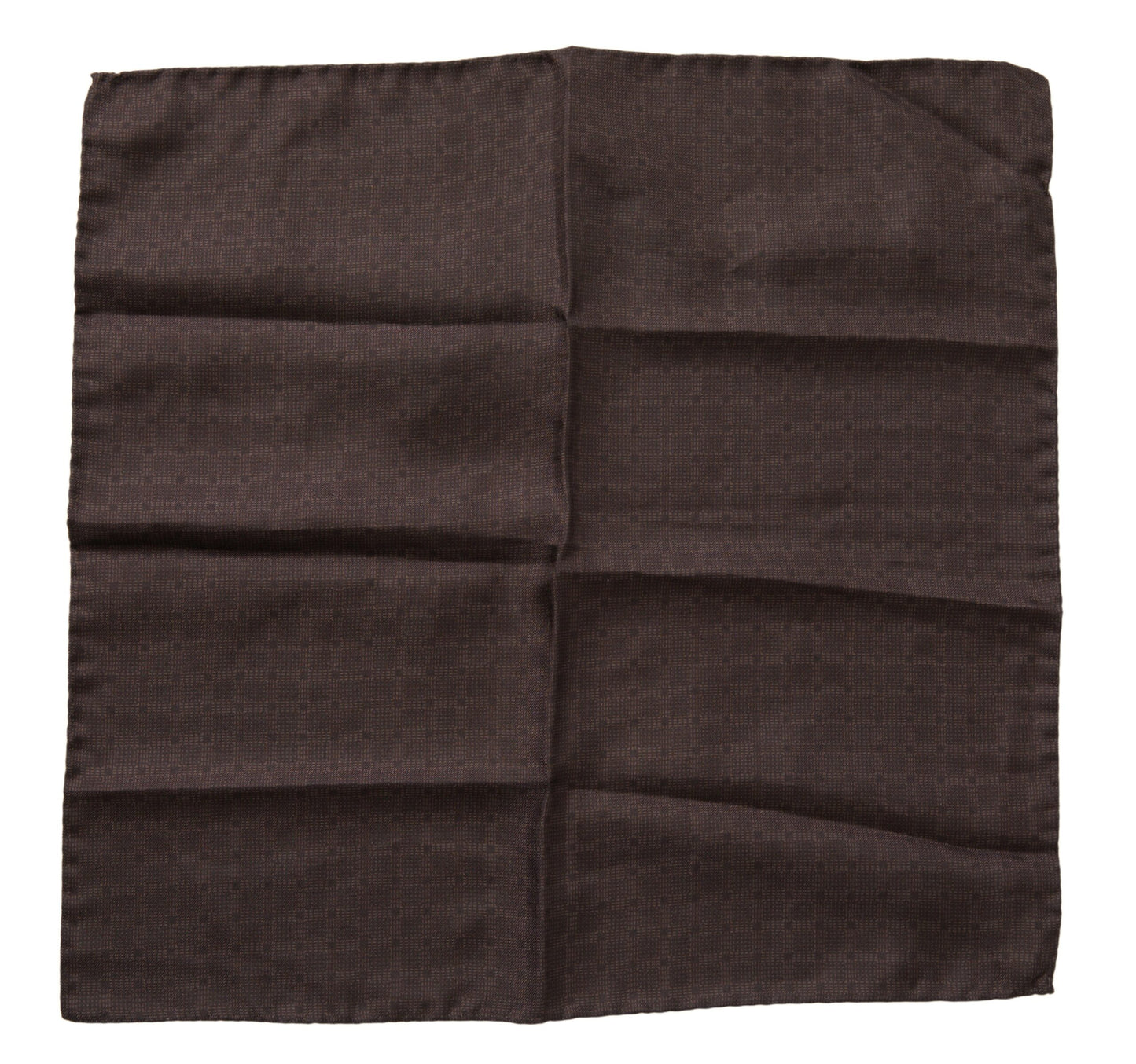 Foulard carré Dolce & Gabbana en soie à motif marron
