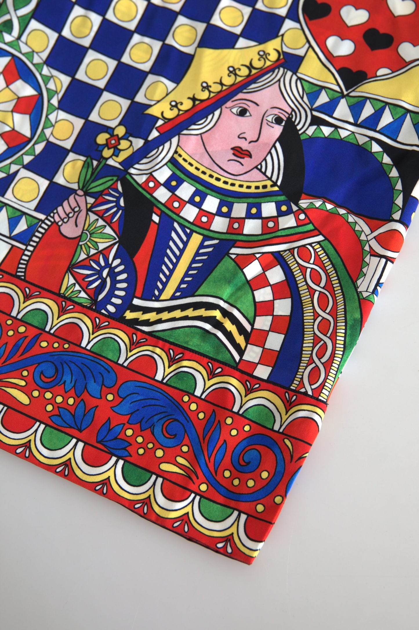 Chemisier Manches Longues Imprimé Multicolore Dolce & Gabbana