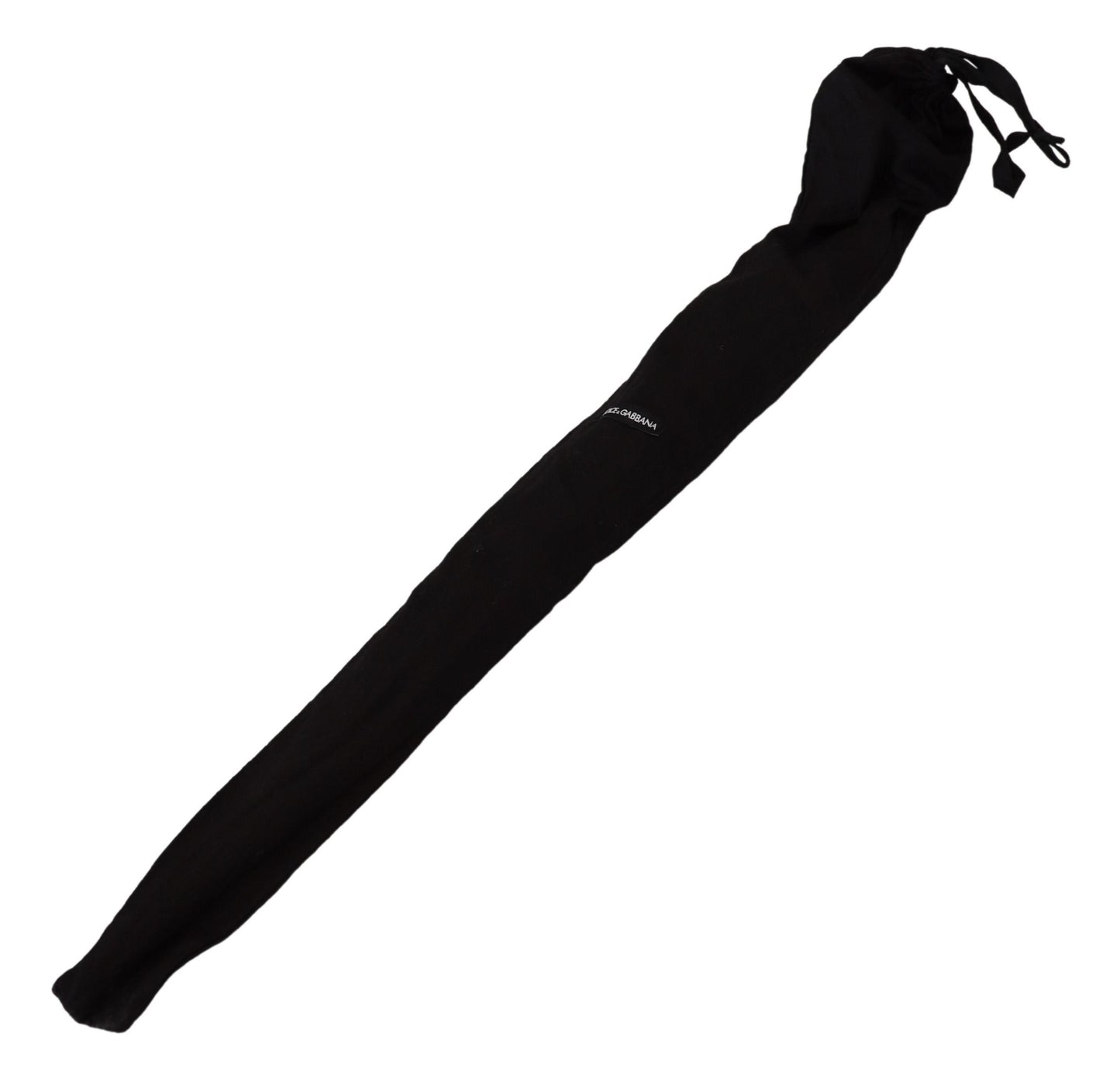 Parapluie pliant Dolce & Gabbana Sartoria marron rayé avec poignée en cuir