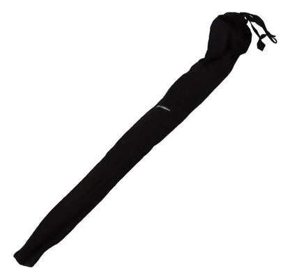 Parapluie pliant Dolce & Gabbana Sartoria marron rayé avec poignée en cuir