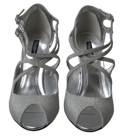 Chaussures à talons Dolce & Gabbana Argent Scintillant Sandales