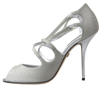 Chaussures à talons Dolce & Gabbana Argent Scintillant Sandales