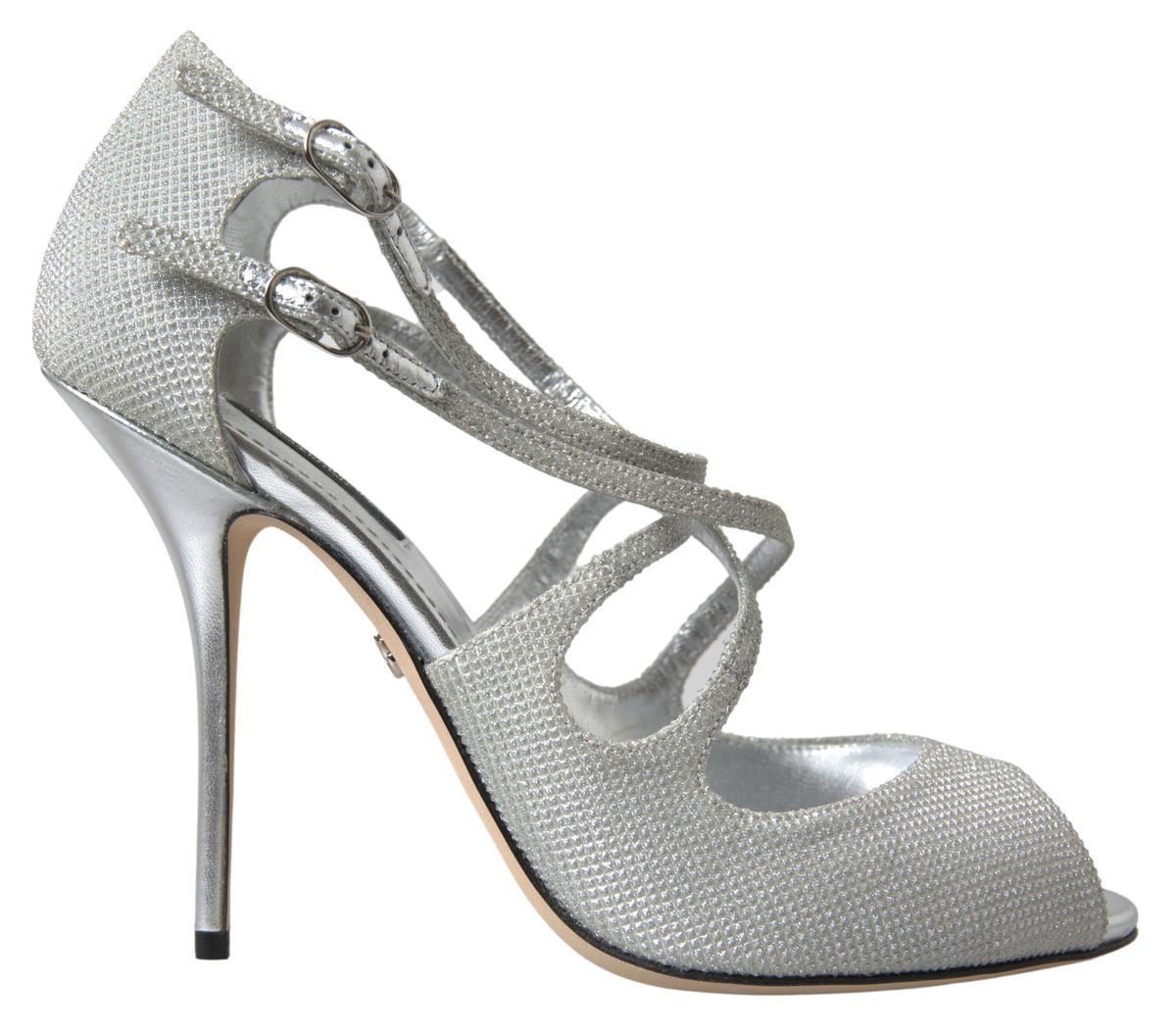 Chaussures à talons Dolce & Gabbana Argent Scintillant Sandales