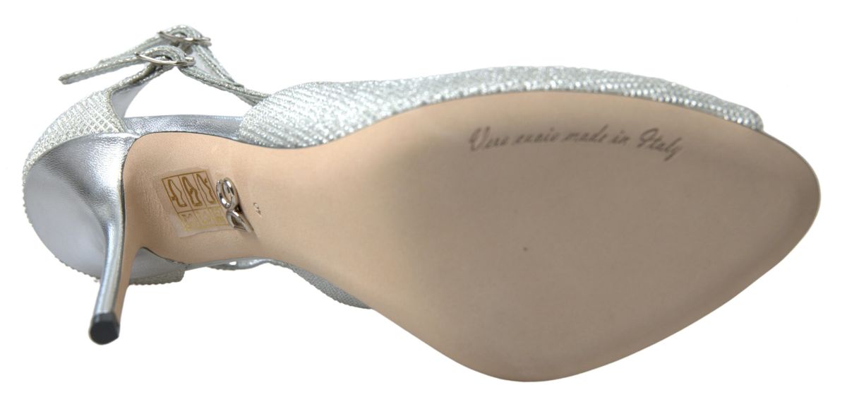 Chaussures à talons Dolce & Gabbana Argent Scintillant Sandales