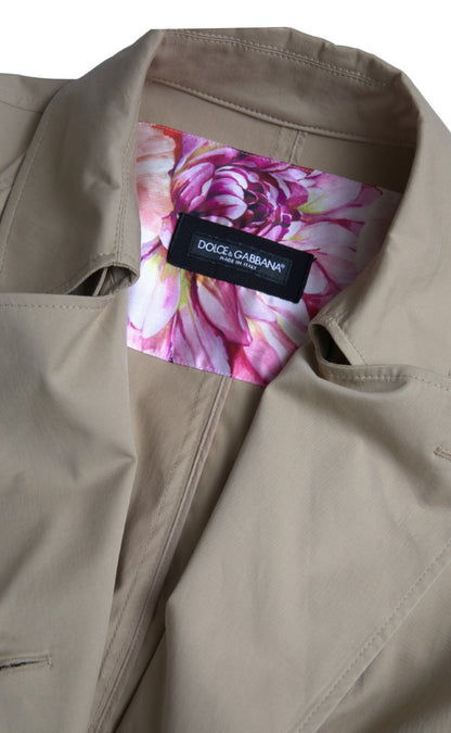 Veste trench croisée kaki Dolce & Gabbana