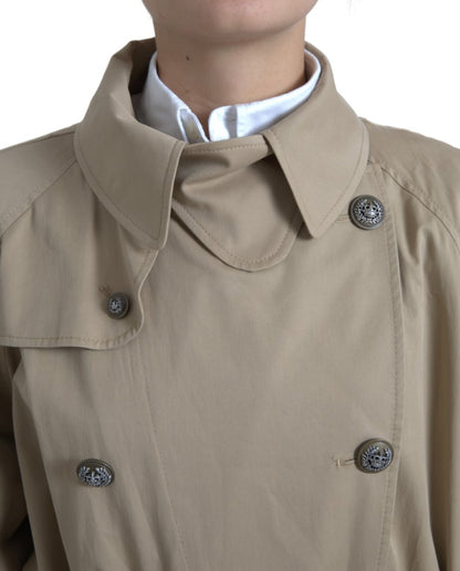 Veste trench croisée kaki Dolce & Gabbana