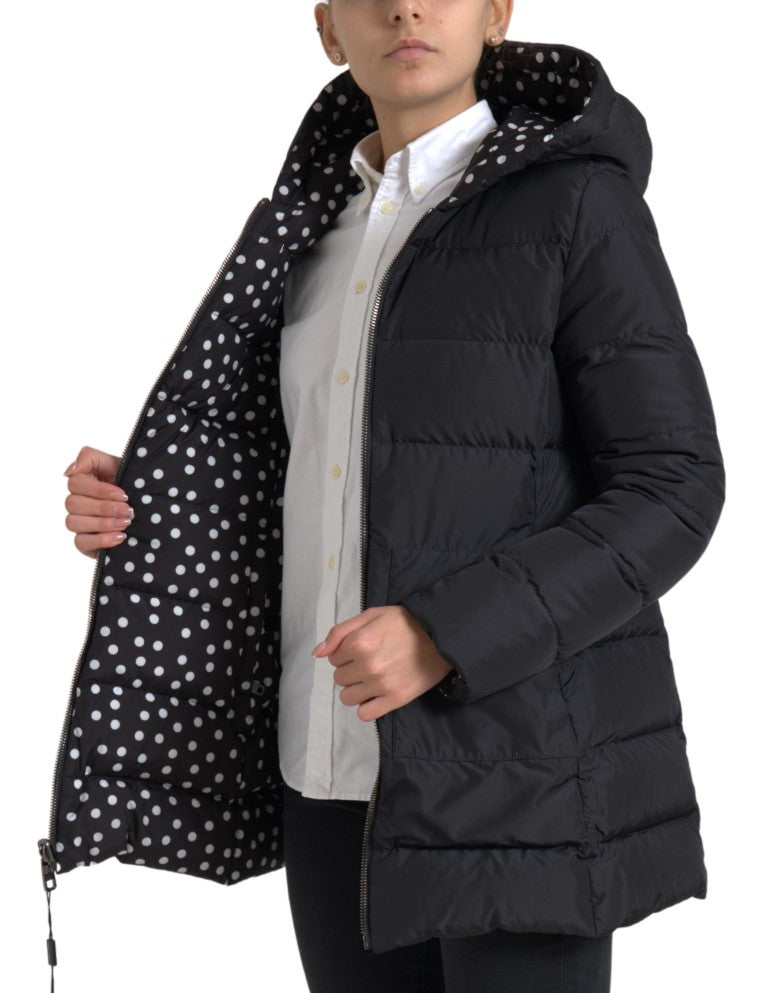 Veste réversible à capuche Dolce & Gabbana en polyester noir