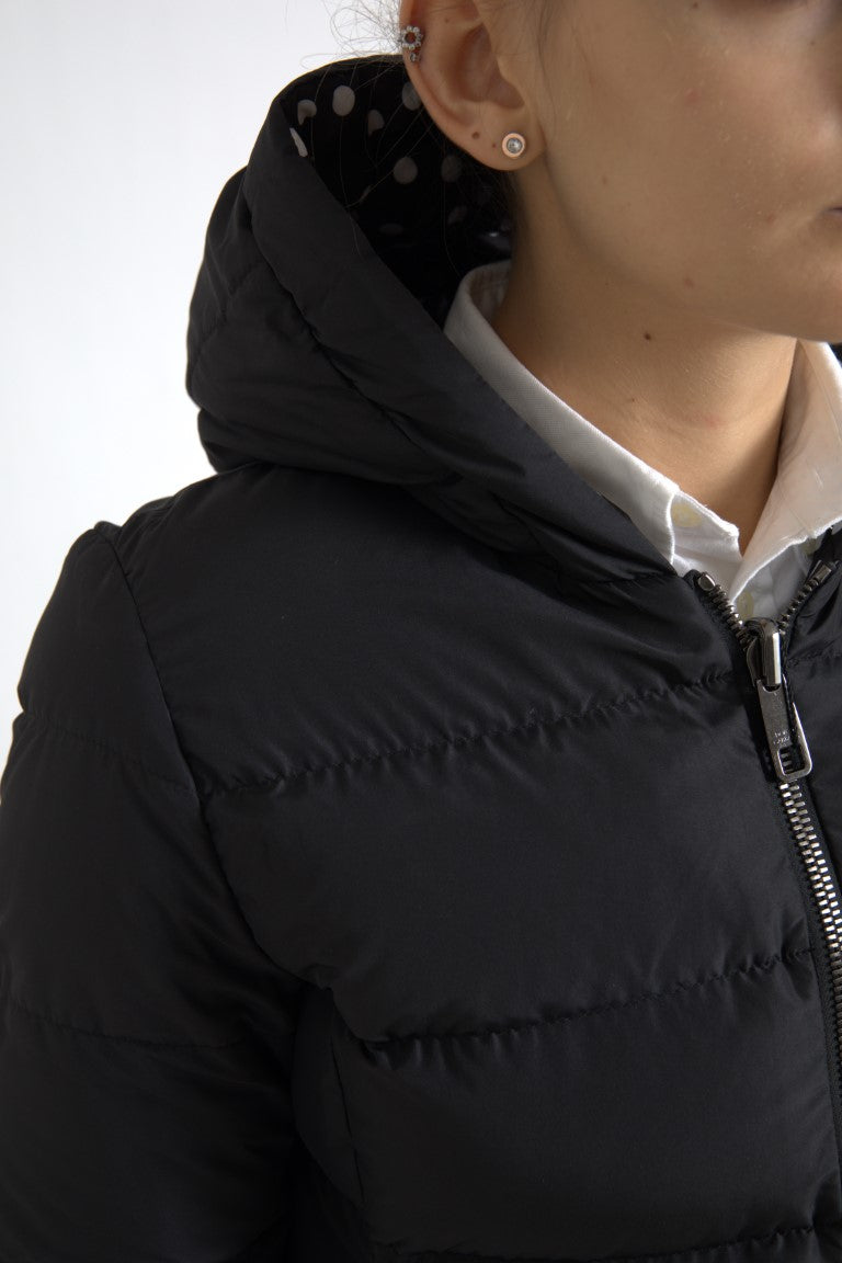 Veste réversible à capuche Dolce & Gabbana en polyester noir
