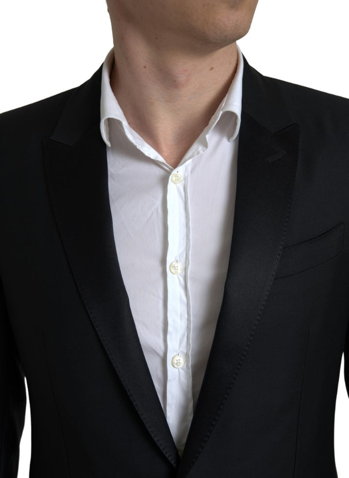 Dolce & Gabbana Blazer MARTINI de lana negro de botonadura sencilla