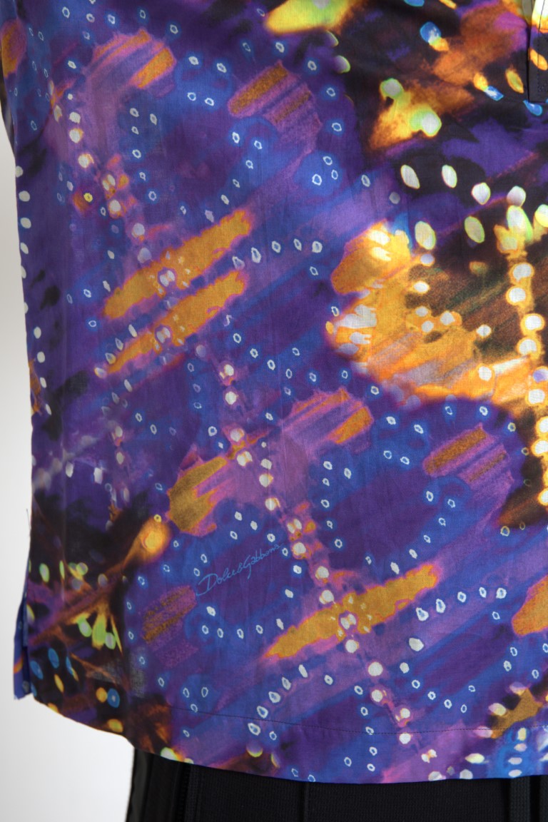 Camiseta polo de algodón con estampado Luminaire de Dolce & Gabbana para hombre
