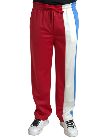 Dolce & Gabbana Pantalones de chándal de poliéster multicolor para hombre
