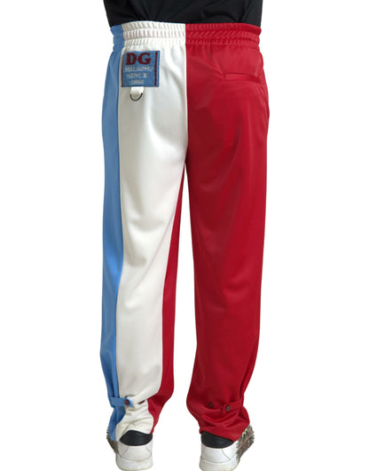 Dolce & Gabbana Pantalones de chándal de poliéster multicolor para hombre