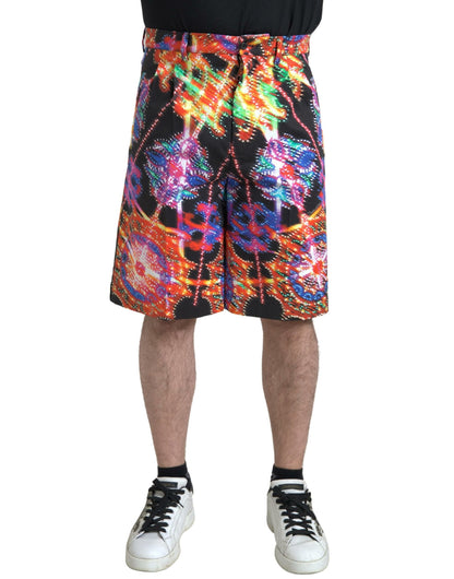 Short Bermuda Homme Imprimé Multicouleur en Coton Dolce & Gabbana