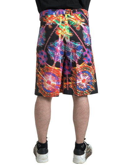 Short Bermuda Homme Imprimé Multicouleur en Coton Dolce & Gabbana