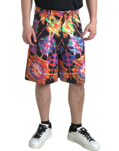 Short Bermuda Homme Imprimé Multicouleur en Coton Dolce & Gabbana