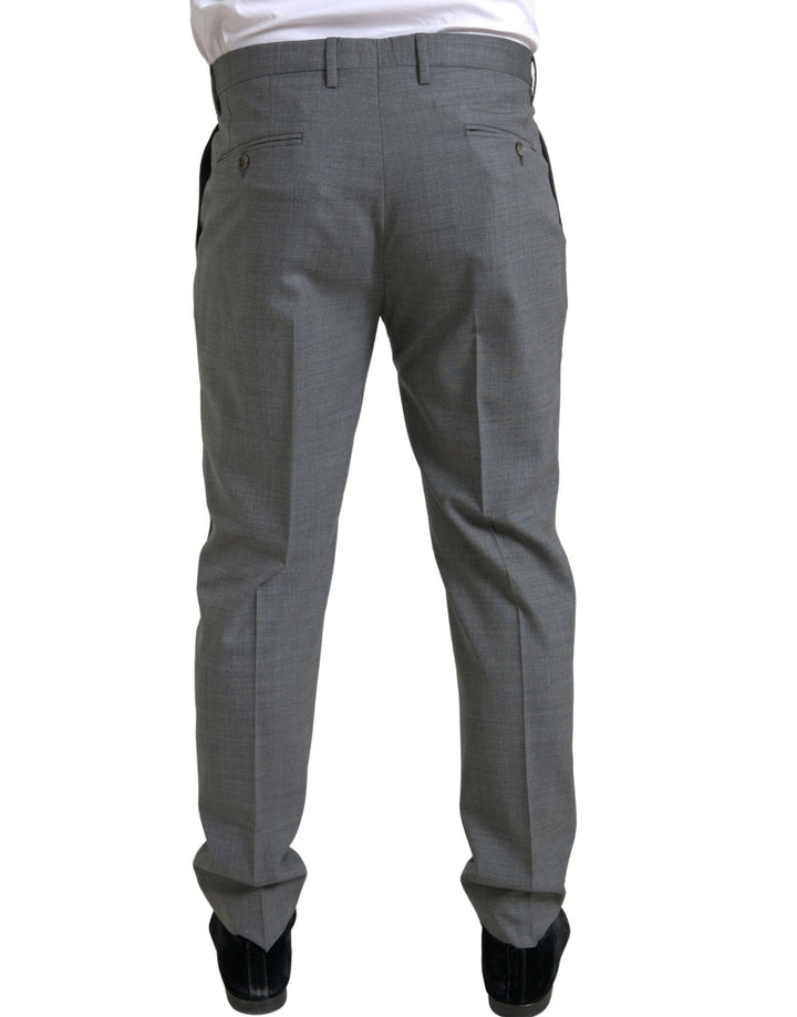 Pantalon de costume skinny pour homme Dolce & Gabbana en laine grise