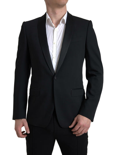 Blazer simple boutonnage MARTINI en laine noire Dolce & Gabbana