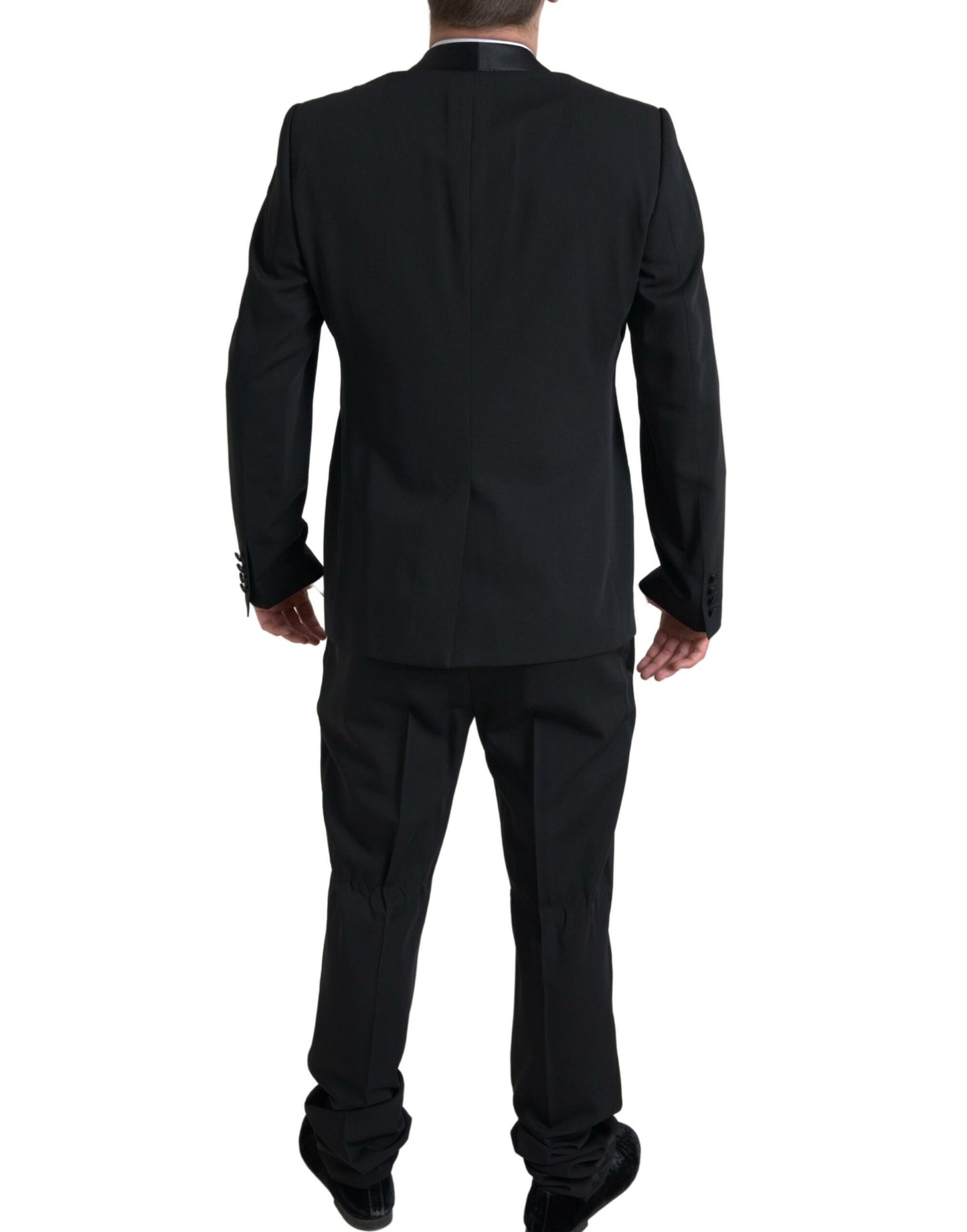 Costume MARTINI Dolce & Gabbana noir 2 pièces à boutonnage simple