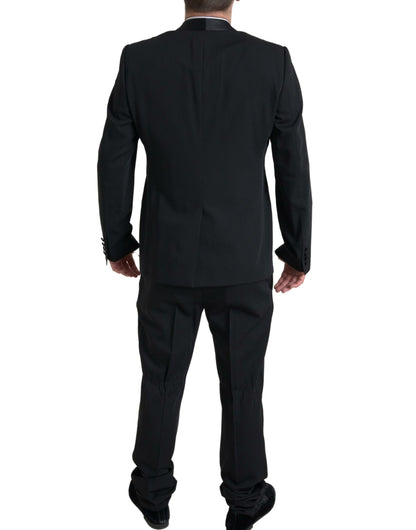 Costume MARTINI Dolce & Gabbana noir 2 pièces à boutonnage simple