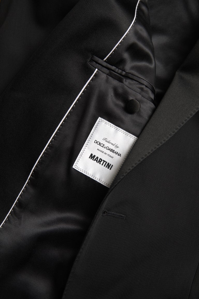 Blazer simple boutonnage MARTINI en laine noire Dolce & Gabbana