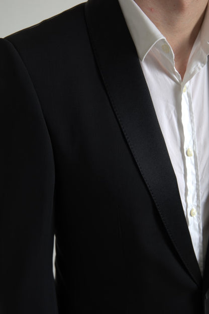 Blazer simple boutonnage MARTINI en laine noire Dolce & Gabbana