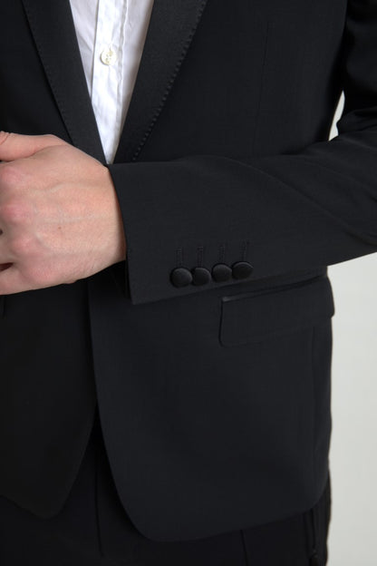 Blazer simple boutonnage MARTINI en laine noire Dolce & Gabbana
