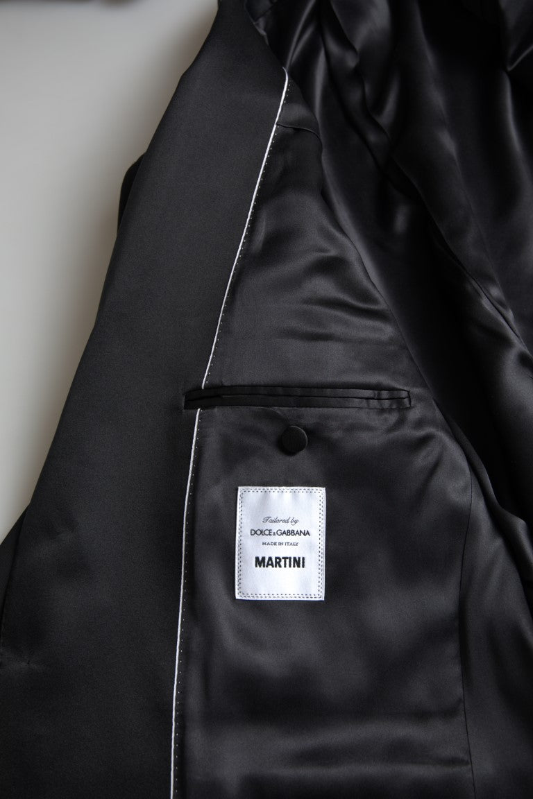 Costume MARTINI Dolce & Gabbana noir 2 pièces à boutonnage simple