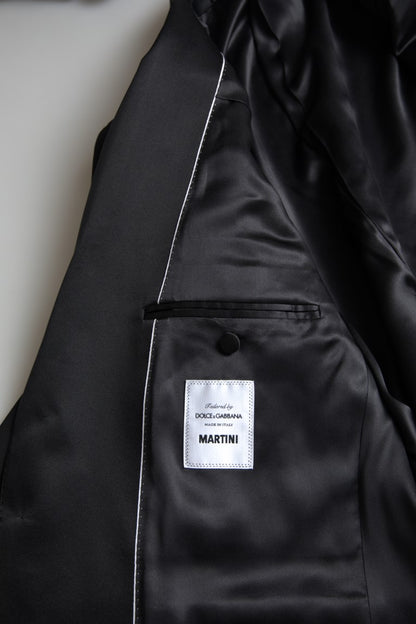 Costume MARTINI Dolce & Gabbana noir 2 pièces à boutonnage simple