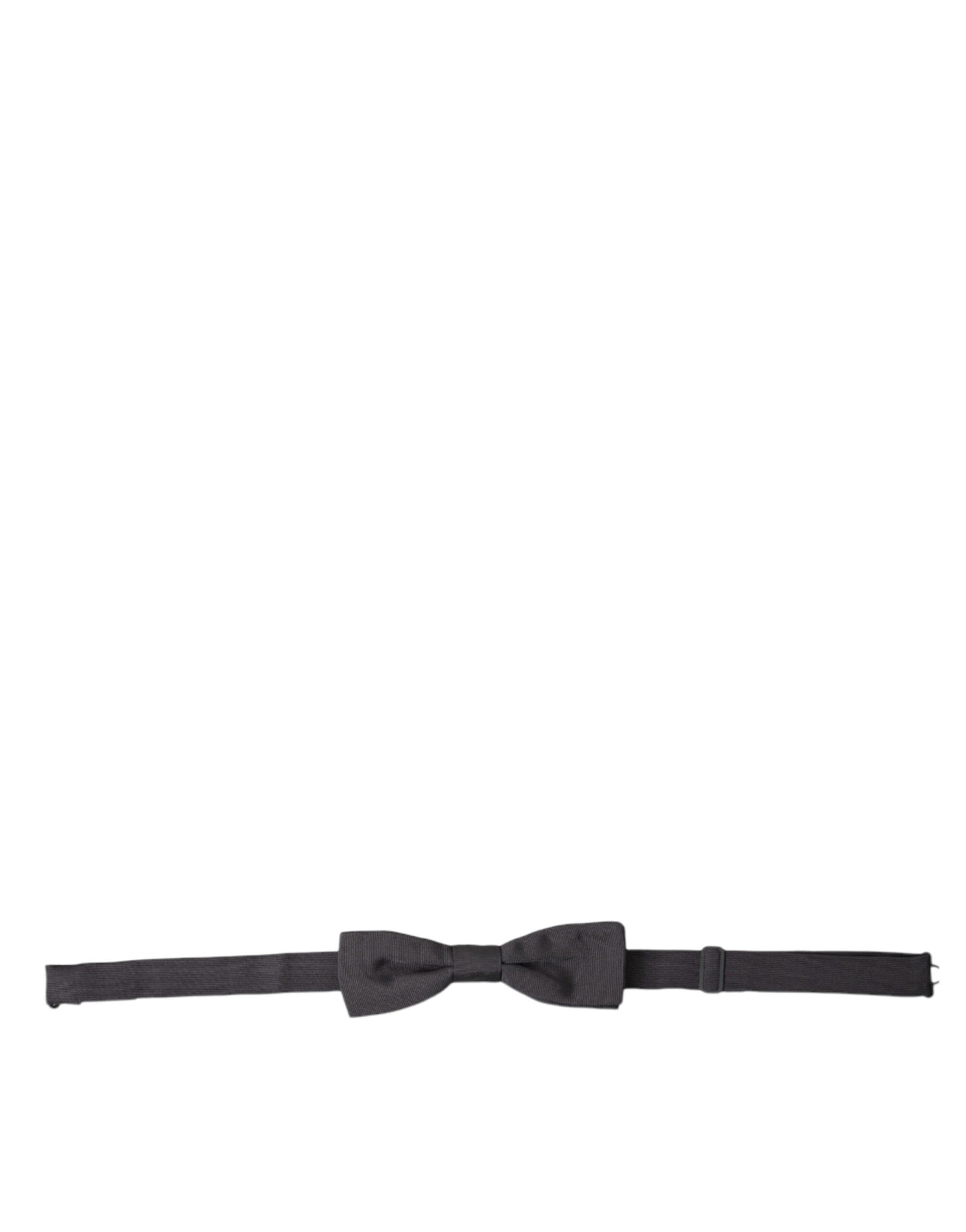 Nœud Papillon Dolce & Gabbana en Soie Gris Foncé Réglable pour Homme