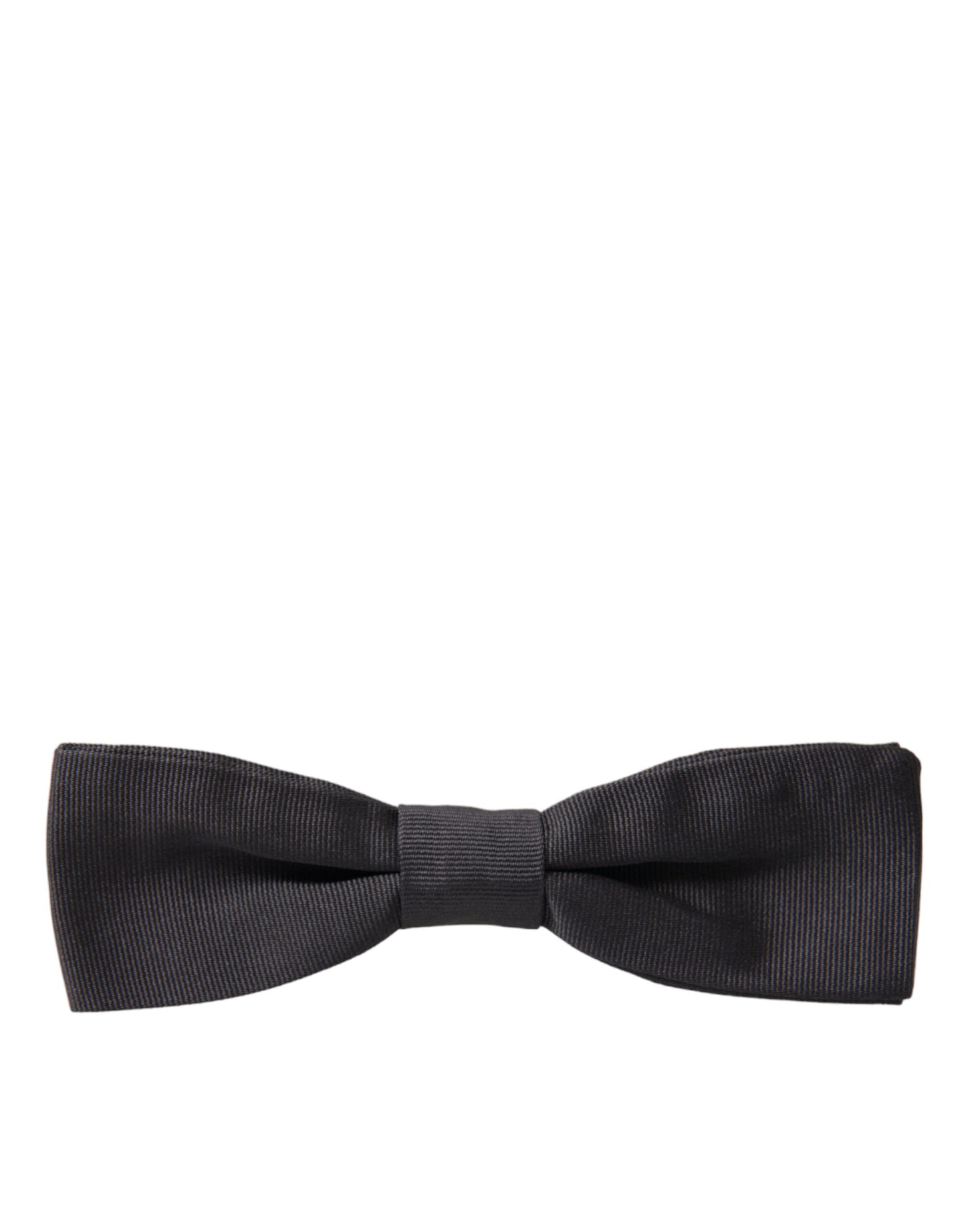 Nœud Papillon Dolce & Gabbana en Soie Gris Foncé Réglable pour Homme