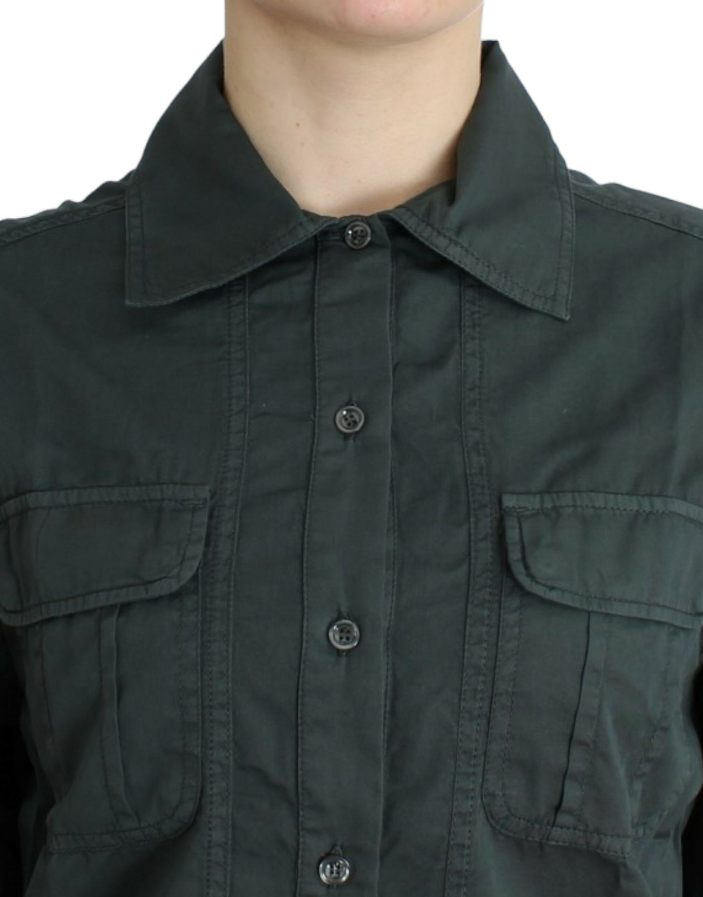 Cavalli Gray button down shirt