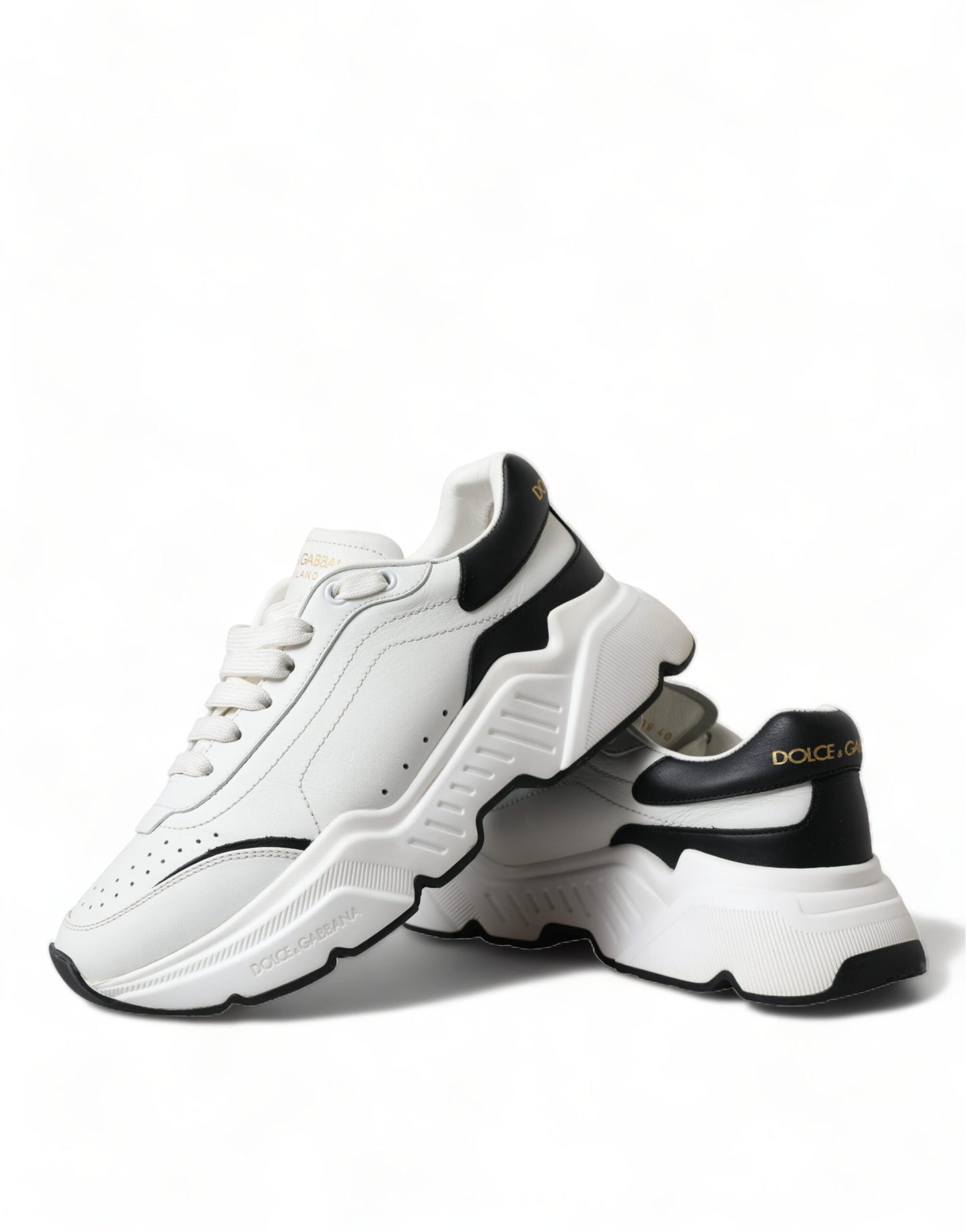 Chaussures Dolce & Gabbana Daymaster basses blanches et noires