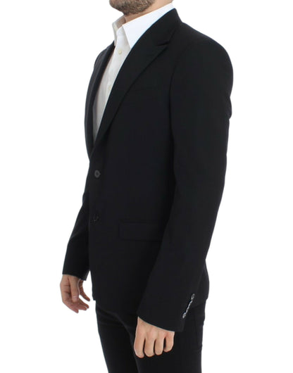 Blazer entallado de lana negra Dolce & Gabbana