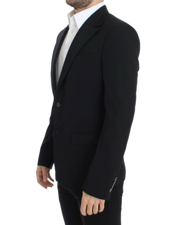 Blazer entallado de lana negra Dolce & Gabbana