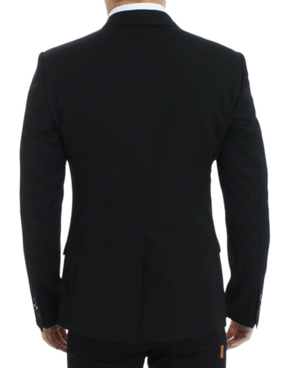Blazer entallado de lana negra Dolce & Gabbana