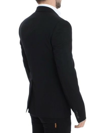 Blazer entallado de lana negra Dolce & Gabbana