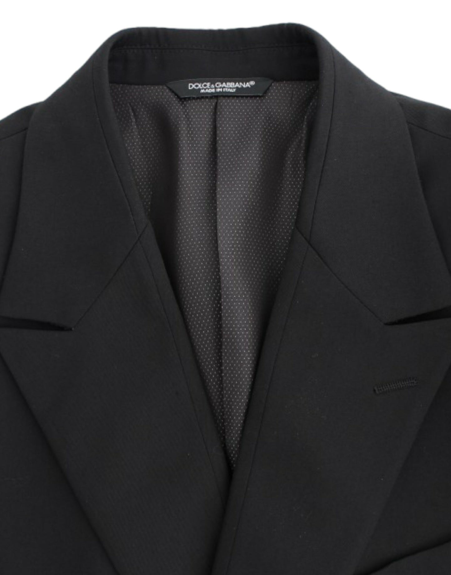 Blazer entallado de lana negra Dolce & Gabbana
