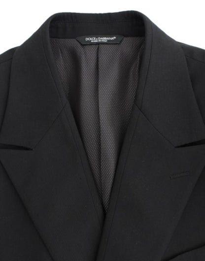 Blazer entallado de lana negra Dolce & Gabbana
