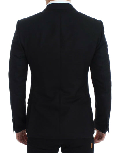 Blazer Dolce & Gabbana SICILIA en laine et soie noires