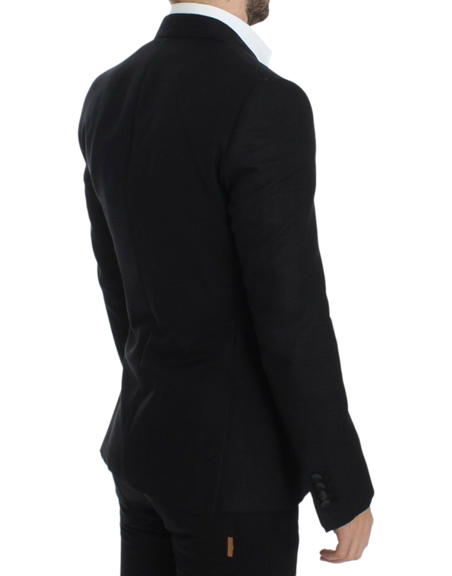 Blazer Dolce & Gabbana SICILIA en laine et soie noires