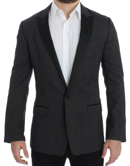 Blazer Dolce & Gabbana noir en laine coupe slim MARTINI