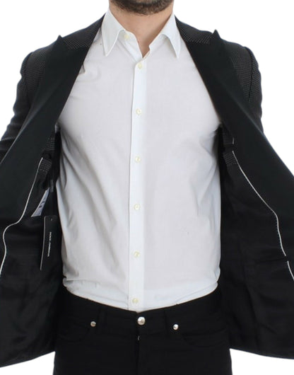 Blazer Dolce & Gabbana noir en laine coupe slim MARTINI