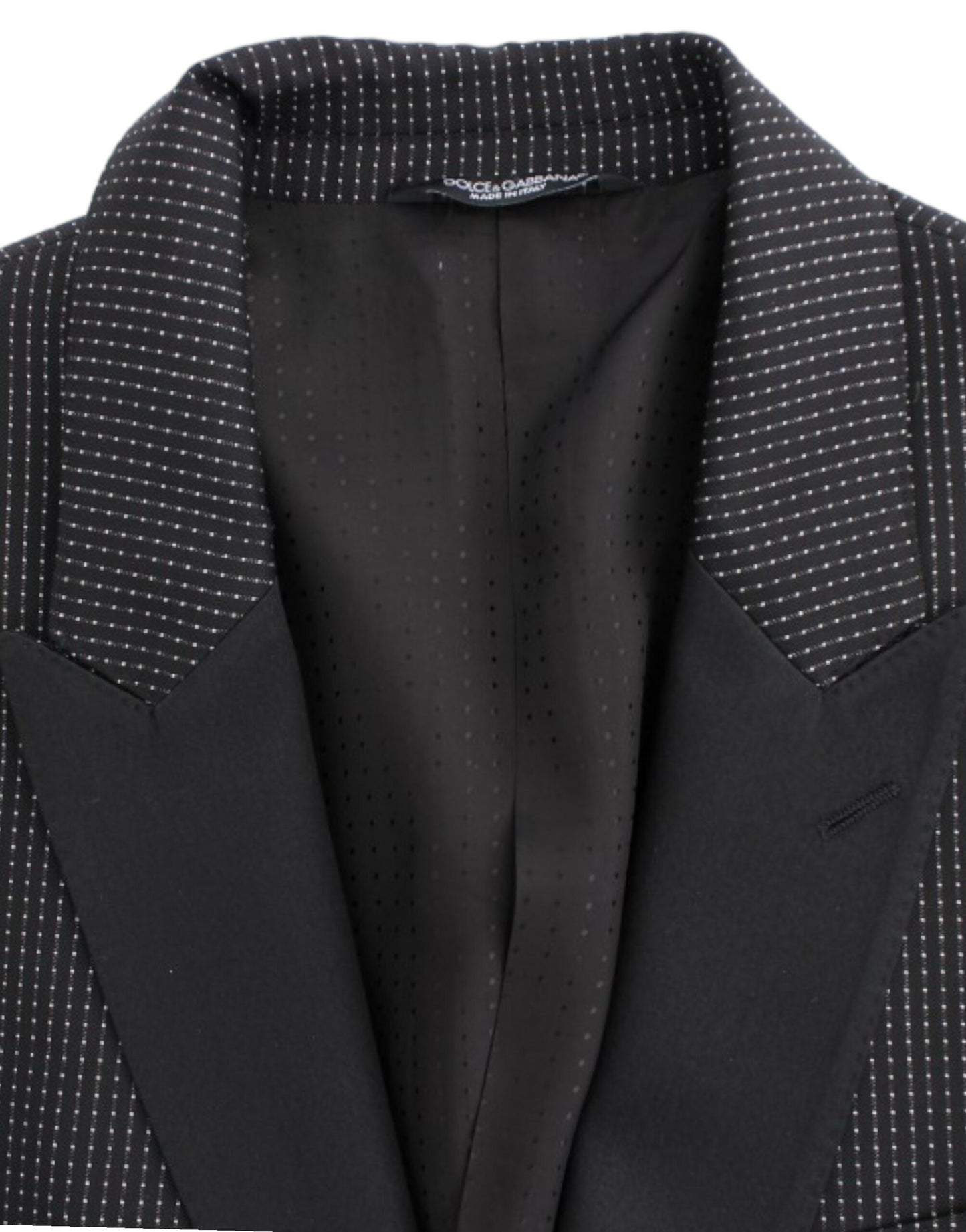 Blazer Dolce & Gabbana noir en laine coupe slim MARTINI