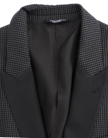 Blazer Dolce & Gabbana noir en laine coupe slim MARTINI
